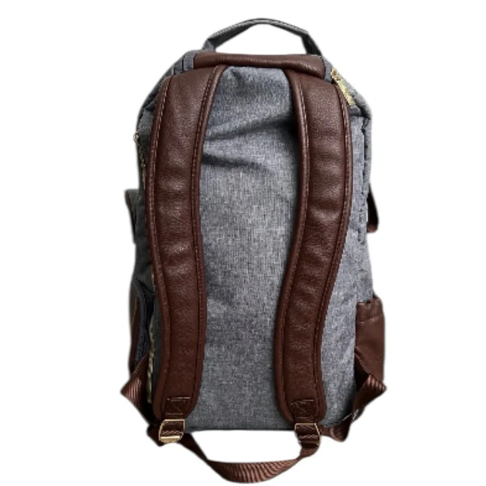 ITZY RITZY Heather Grey Boss Backpack Diaper Bag